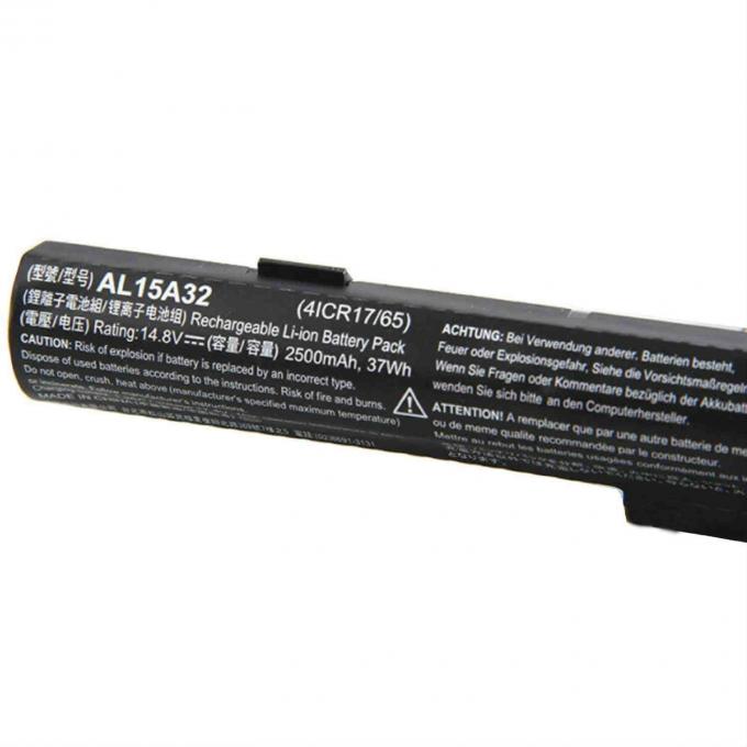 Батарея ноутбука АЛ15А32 внутренняя для АКЭР Аспире чернота 14.8В 25Вх тетради серии Э5-422 Э5-573